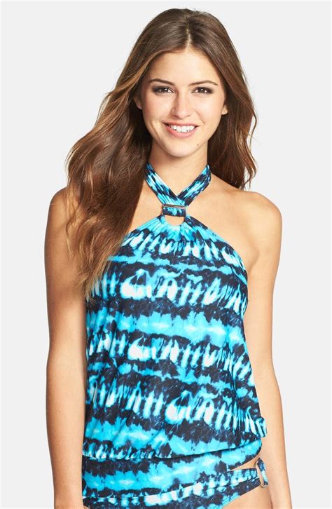 michael kors indigo tye dye burst high-neck tank swimsuit|Michael Kors Indigo Tye Dye Burst Tank Swimsuit .